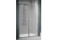 Tür Dusch- für die Nische Novollini Lunes 2.0 B, 90-96cm, Glas transparent, silbernes Profil