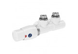 Set thermostatisch Instal Projekt zespolony Dual Z15, lewy, kątowy (do instalacji cu) - weiß
