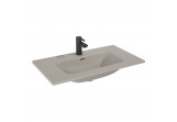 Waschtisch mit unterschrank Elita Skappa 80, 81.5 x 46.6 cm, z Überlauf, Hahnloch, fume matt