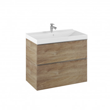Schrank Unterbau- hängend Elita Look, 60cm, 2 szuflady, weiß Glanz