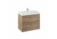 Schrank Unterbau- hängend Elita Look, 60cm, 2 szuflady, weiß Glanz
