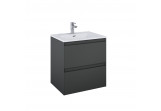 Schrank Unterbau- Elita Split, 60cm, 2 szuflady, antracyt matt