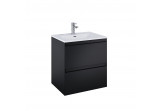 Schrank Unterbau- Elita Split, 60cm, 2 szuflady, schwarz matt