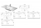 Waschtisch Duravit ME by Starck 103x49 cm mit drei Hahnlöcher 