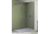Wand walk-in Sanswiss Easy STR4P, 90x200cm, universal, Glas transparent, Profil silbern glänzend