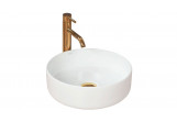 Waschtisch Rea Sami Aufsatz, rund 36 cm, weiß
