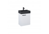 Set Hängeschrank z umywalką Elita Tiny, 45cm, 1 Tür, weiß matt/schwarz matt