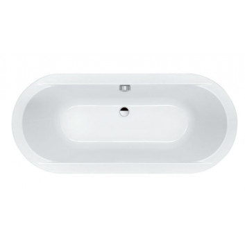 Badewanne oval Sanplast WOW/PR, 180x80cm, Acryl-, weiß