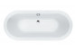 Badewanne oval Sanplast WOW/PR, 180x80cm, Acryl-, weiß