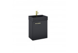 Set Hängeschrank z umywalką Elita Tiny, 45cm, 1 Tür, schwarz matt