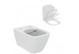 Becken WC Ideal Standard I Life B Rimless, 54x35,5cm hängend bezrantowa weiß + Sitz Ideal Standard Slim, mit Softclosing 