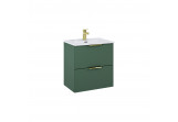 Set Schrank z umywalką Elita Street Plus, 50cm, 2 szuflady, forest green matt