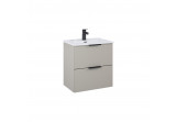 Set Schrank z umywalką Elita Street Plus, 50cm, 2 szuflady, fume matt