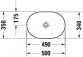 Aufsatzwaschtisch Duravit LUV, 50x34cm, oval, ohne Überlauf, weiß