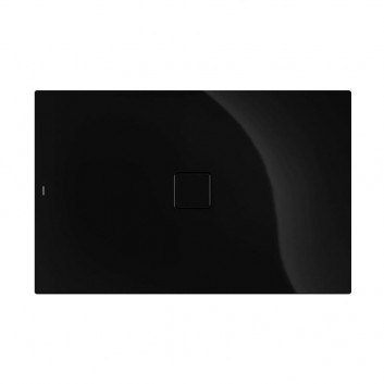 Duschwanne prostokąty Kaldewei Conoflat, 120x100cm, Emaille-Badewanne, obniżony nośnik styropianowy, schwarz