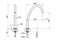 Auslauf Waschtisch- Gessi Origini, stehend, Höhe 243mm, Chrom