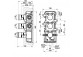 Unterputzelement Gessi dla termostatycznej baterii Dusch-, 2 jednoczesne wyjścia wody