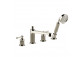 Wannenarmatur mit 4 anschlüssen Gessi Venti20, stehend, Auslauf 190mm, 2 wyjścia wody, Dusch-Set, Chrom