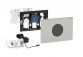 Elektroniczny Set uruchamiający WC Geberit Public Sigma 10 ,schwarz/Chrom glänzend, IR, Steckdosenstrom
