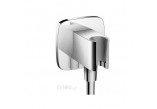 Kolanko Hansgrohe z podłączeniem 1/2x1/2 cala, mit Ventil zwrotnym - Chrom