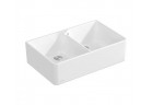 Zlewozmywak Keramik Villeroy & Boch Sink Unit 80 X, 79,5x50 cm dwukomorowy, CeramicPlus - weiß Stone White