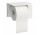 Halter für Toilettenpapier 170 x 130 mm Saphirkeramk Version links, weiß