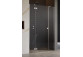 Tür Radaway Essenza New KDJ+S 80 cm, Links, Chrom, transparentes Glas EasyClean