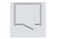Tür Radaway Essenza New DWJ+S 140 cm, Links, profil Chrom, transparentes Glas EasyClean