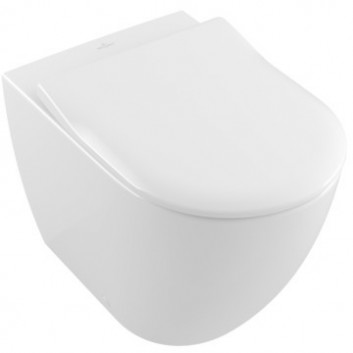 Becken stehend Villeroy&Boch Subway 2.0, bez kołnierza, 37x56 cm, Abfluss poziomy, weiß- sanitbuy.pl