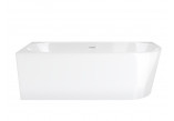 Eck-badewanne Corsan INTERO links 170 cm z wykończeniem weißm - weiß