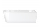 Eck-badewanne zur Wandmontage Corsan INTERO rechts 160 cm z wykończeniem weißm - weiß
