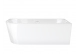 Eck-badewanne zur Wandmontage Corsan INTERO rechts 160 cm z wykończeniem weißm - weiß
