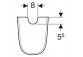 Geberit Smyle Square Halbsäule, B22.5cm, H32.5cm, T30cm