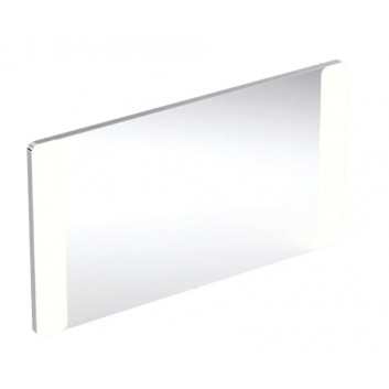 Geberit Option Square Podświetlane Spiegel, B90cm, H65cm, T3.2cm, Beleuchtung u góry, Aluminium szczotkowane