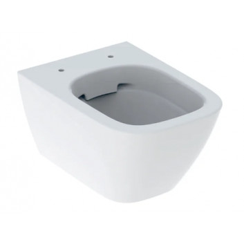 Geberit Smyle Square Hängend Becken WC, Tiefspül-, B35cm, H33cm, T54cm, ukryte mocowania, Rimfree