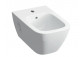 Geberit Smyle Square Bidet hängend, B35cm, H26cm, T54 cm, z Überlauf, mit Hahnloch