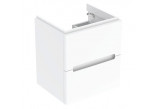 Geberit Modo Schrank pod umywalkę kompaktową, 49x55x39.5cm, mit zwei Schubladen, weiß