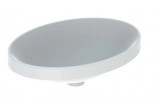 Geberit Variform Einbauwaschtisch, oval, B55cm, H17.8cm, T40cm, z Überlauf, ohne Hahnloch