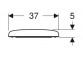 Geberit Selnova Compact Wc-sitz, Halterung od góry, zachodząca Deckel deski WC-