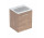 Geberit Selnova Square Set szafki pod umywalkę, z jednymi drzwiami, 55x65.2x50.2cm, Walnuss hickory, z umywalką meblową, cienki rant, z Überlauf, mit Hahnloch