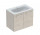 Geberit Selnova Square Set szafki pod umywalkę, z dwojgiem Tür, 80x65.2x50.2cm, Walnuss hickory jasny, z umywalką meblową, cienki rant, z Überlauf, mit Hahnloch