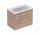 Geberit Selnova Square Set szafki pod umywalkę, z dwiema szufladami, 80x65.2x50.2cm, Walnuss hickory, z umywalką meblową, cienki rant, z Überlauf, mit Hahnloch