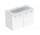 Geberit Selnova Square Set szafki pod umywalkę, z dwojgiem Tür, 100x65.2x50.2cm, weiß, z umywalką meblową, cienki rant, z Überlauf, mit Hahnloch