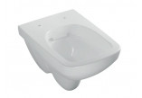 Geberit Selnova Compact Hängend Becken WC, Tiefspül-, 35x49cm, kurz, kształt geometryczny, Rimfree
