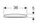 Geberit Selnova Wc-sitz, Halterung od dołu, Scharniere metalowe, zachodząca Deckel deski WC-