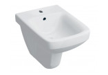 Geberit Selnova Bidet hängend, B35cm, H34.5cm, T53cm, z Überlauf, mit Hahnloch