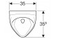 Geberit Felix Urinal, B35cm, H56cm, T35.5cm, dopływ u góry, Abfluss do tyłu lub w dół