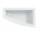 SELNOVA SQUARE asymmetrische Badewanne 170x105 cm, Abfluss von links strony - weiß