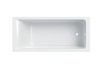 SELNOVA SQUARE Badewanne rechteckig 180x80 cm - weiß