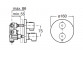 T-500 Armattur thermostatisch Dusch- zur Wandmontage schwarz matt